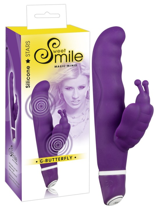 VIBRATORE CON STIMOLATORE CLITORIDEO E PUNTO G "G-BUTTERFLY"