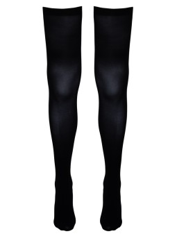 CALZE A RETE AUTOREGGENTI NERE CON BALZA IN PIZZO