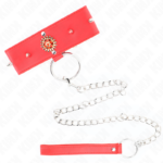 KINK - COLLANA DI DIAMANTI ROSSI CON CINTURA 65 CM REGOLABILE 35-51 CM X 7 CM - immagine 4