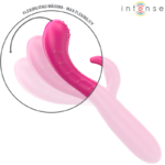 INTENSE - VIBRATORE AMARA CON LINGUA STIMOLANTE 10 VIBRAZIONI ROSA - immagine 4