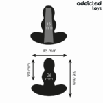 ADDICTED TOYS - TAPPO ANALE CAVO TAGLIA M 9,6 CM - immagine 4